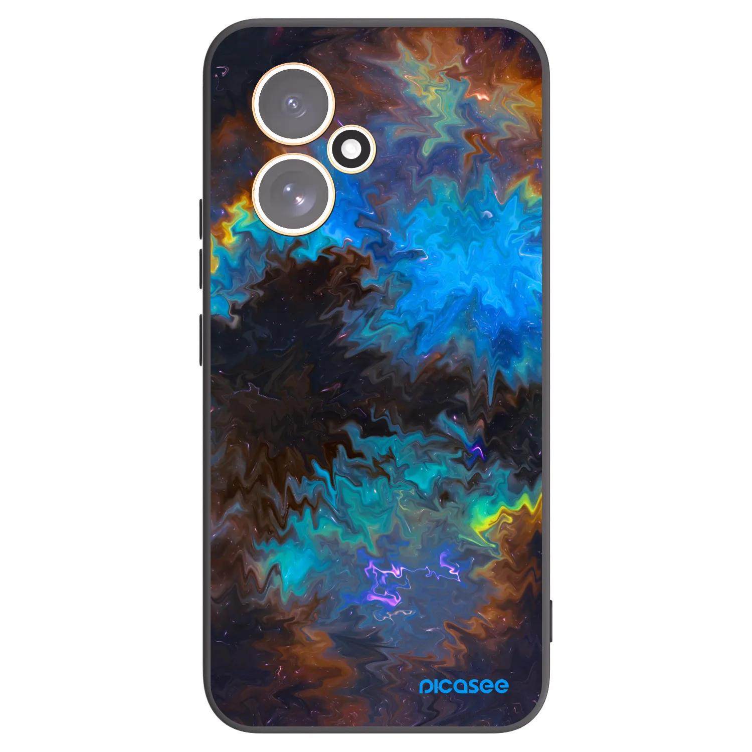 Picasee silikonowe czarne etui na Honor 400 5G - Space