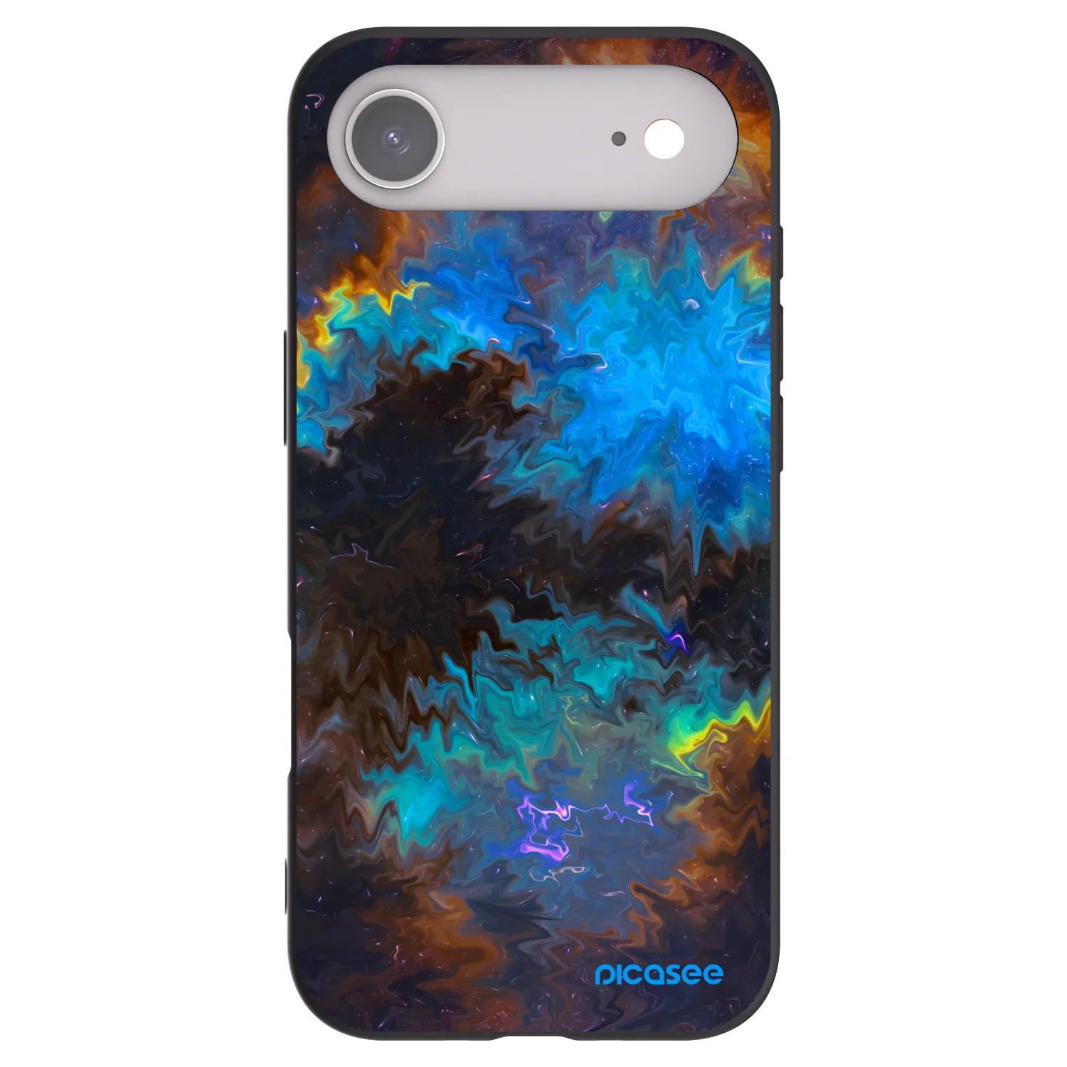 Picasee silikonowe czarne etui na Apple iPhone Air - Space