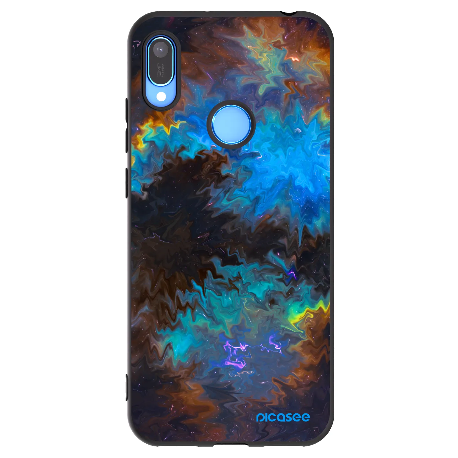 Picasee silikonowe czarne etui na Huawei Y6 2019 - Space