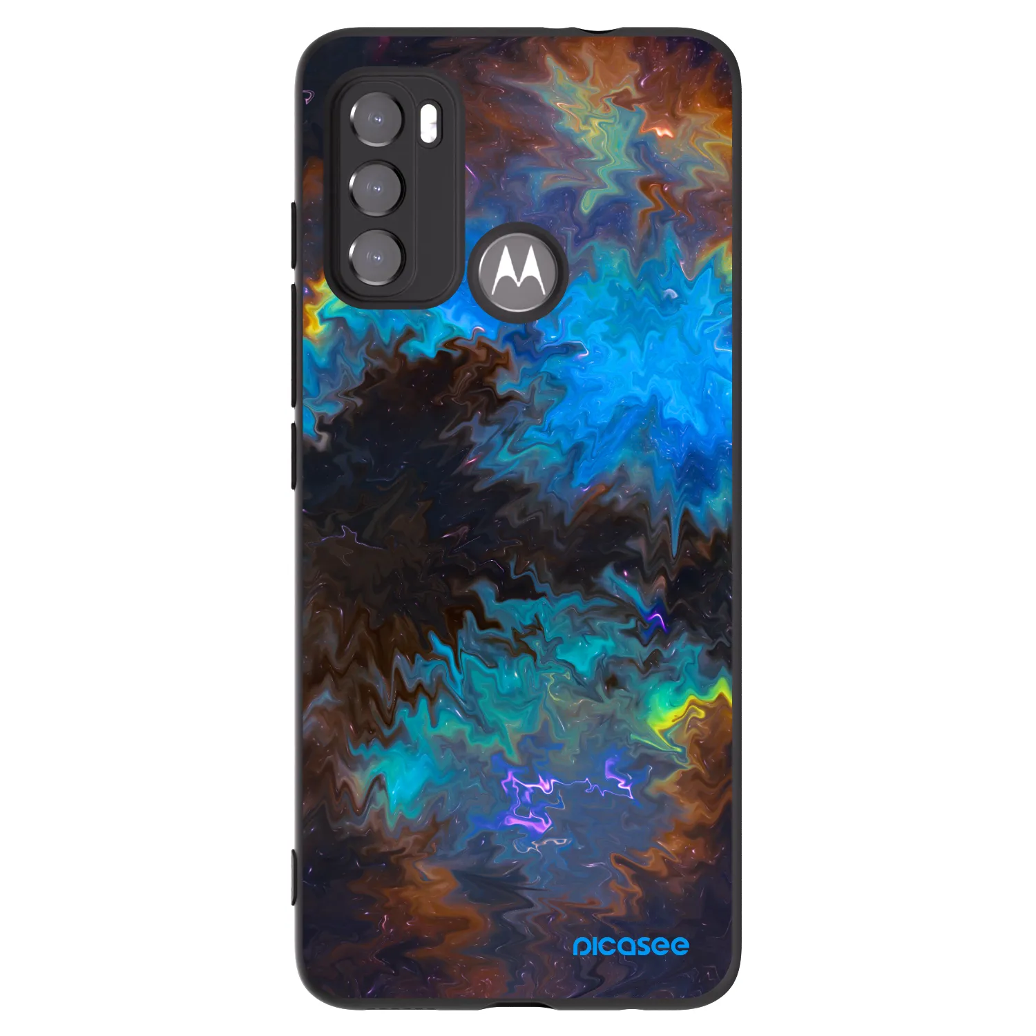 Picasee silikonowe czarne etui na Motorola Edge 60 5G - Space