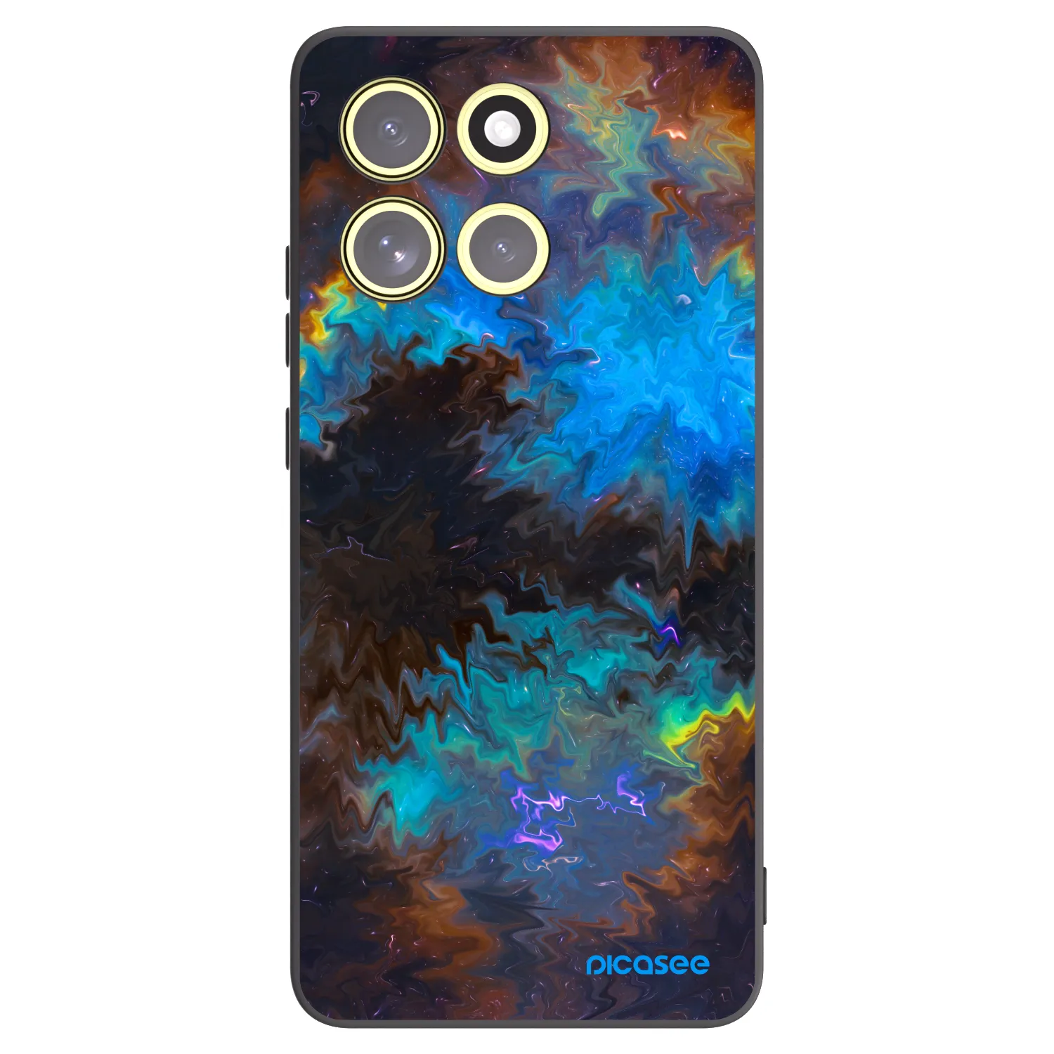 Picasee silikonowe czarne etui na Motorola Moto G86 5G - Space