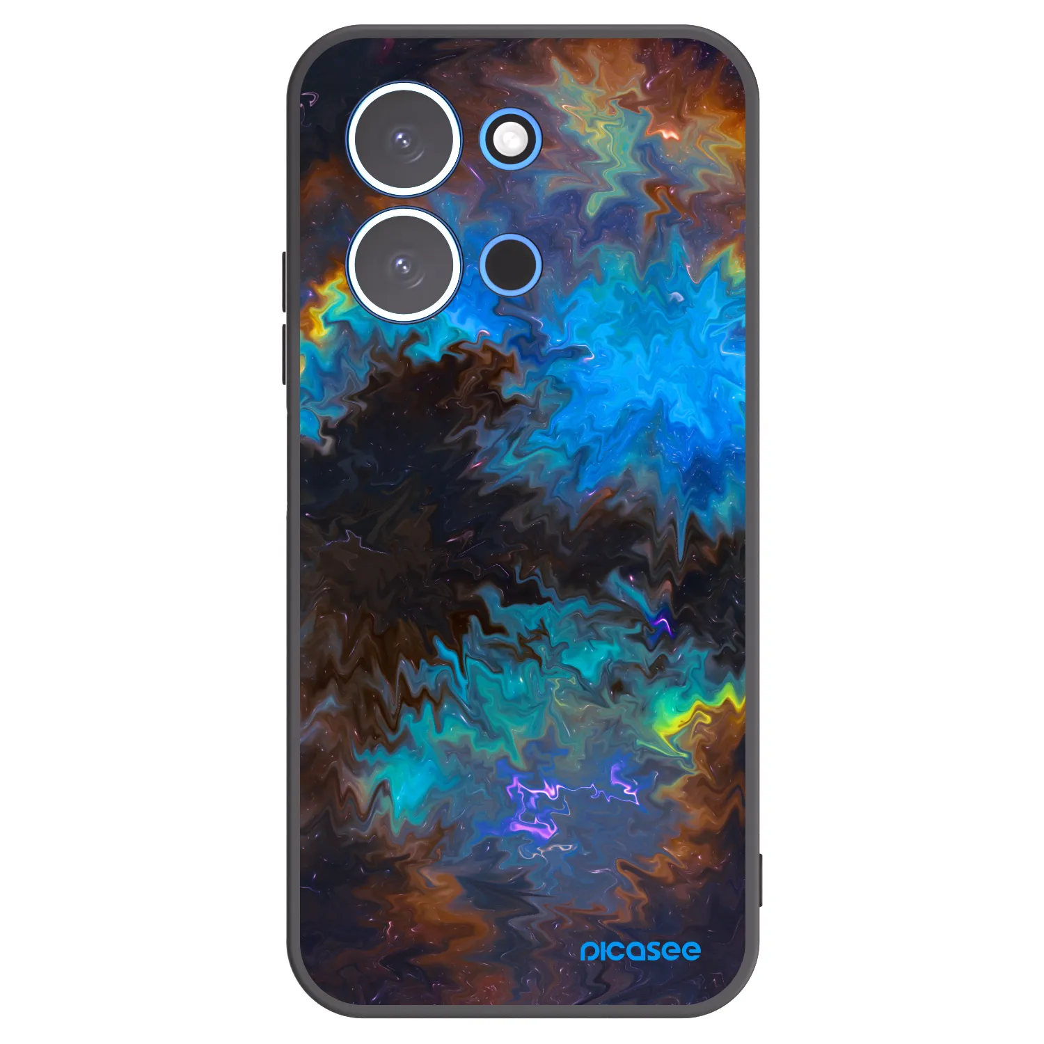 Picasee silikonowe czarne etui na Xiaomi Redmi 15C 4G - Space