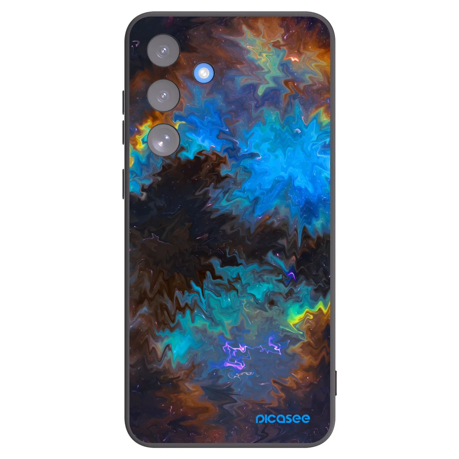 Picasee silikonowe czarne etui na Samsung Galaxy S25 FE 5G - Space