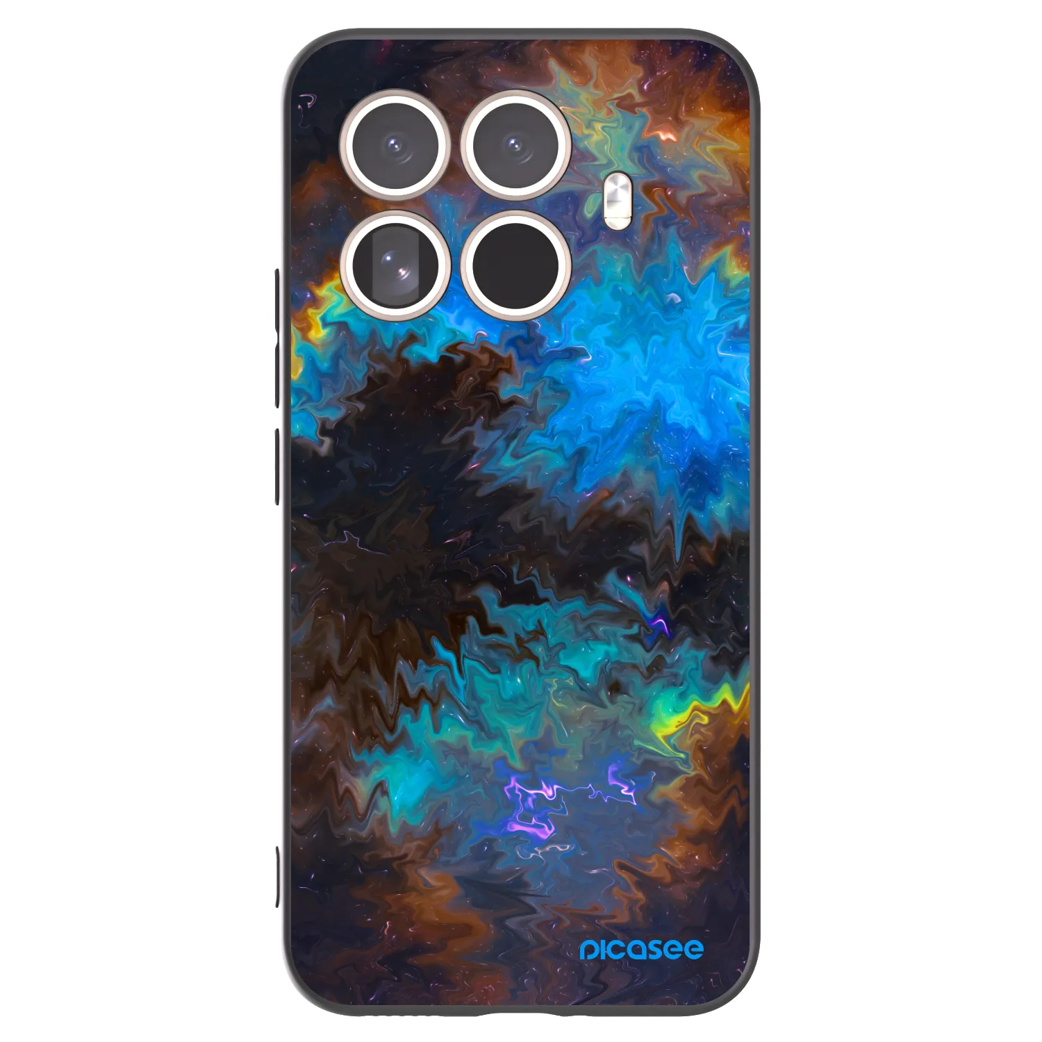 Picasee silikonowe czarne etui na Xiaomi 15T Pro - Space