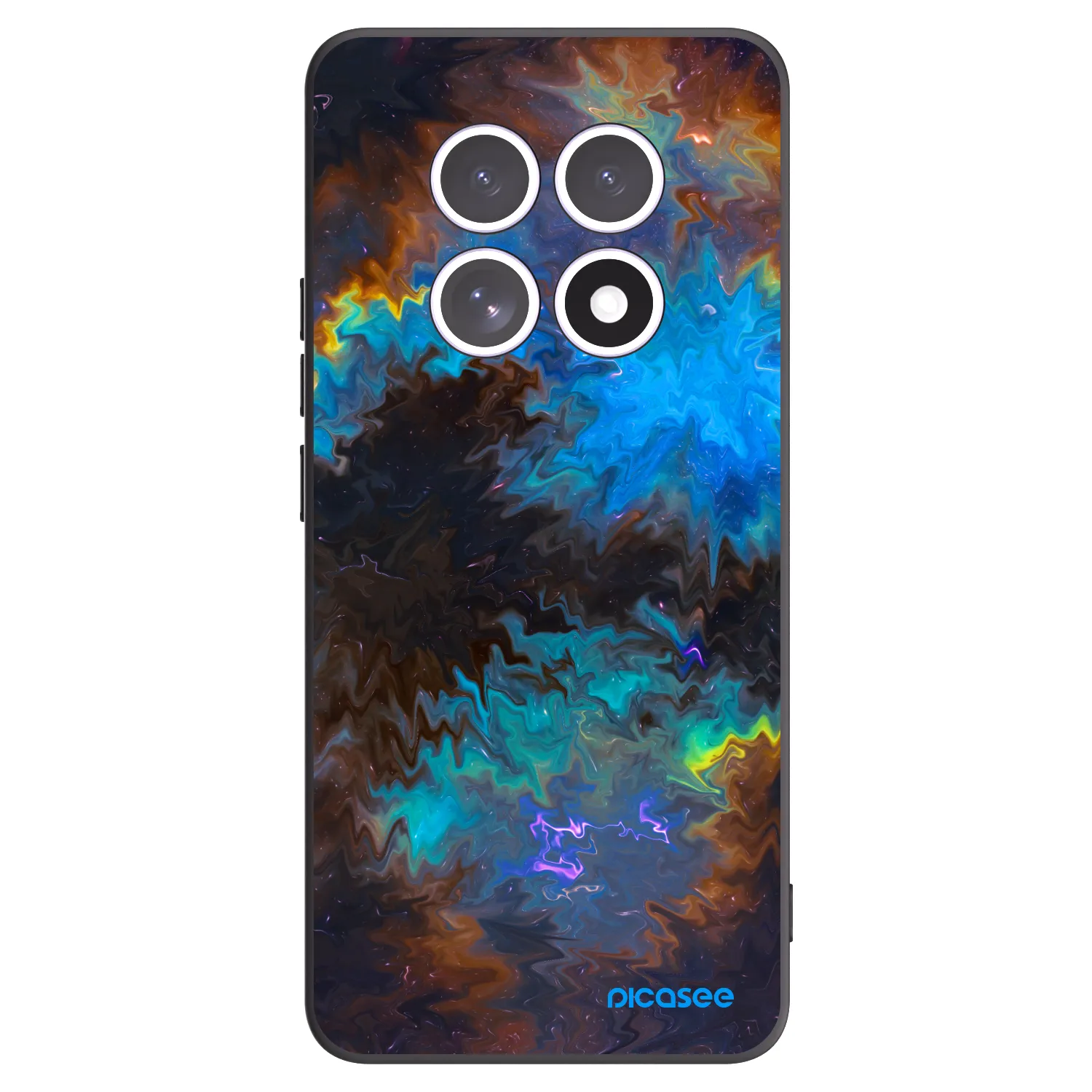 Picasee silikonowe czarne etui na Xiaomi Redmi Note 15 4G - Space