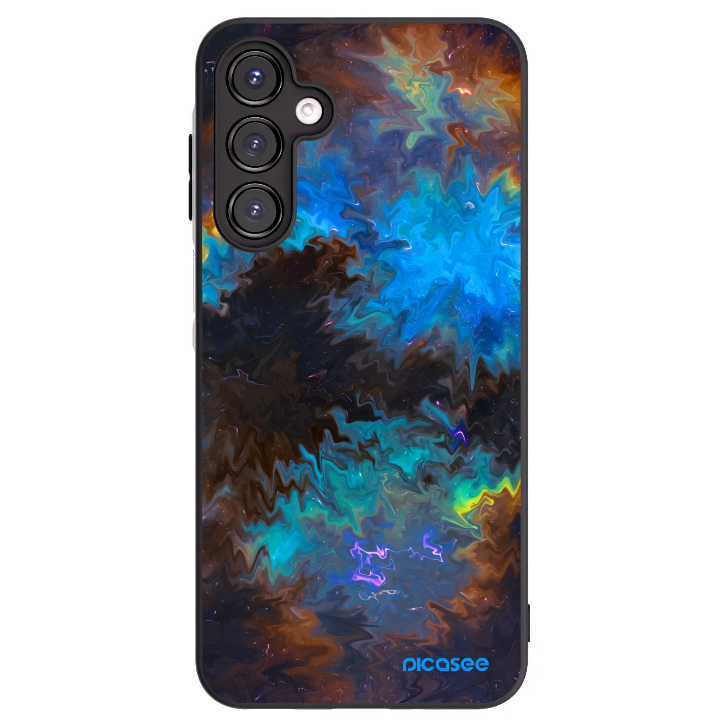 Picasee silikonowe czarne etui na Samsung Galaxy A16 4G - Space