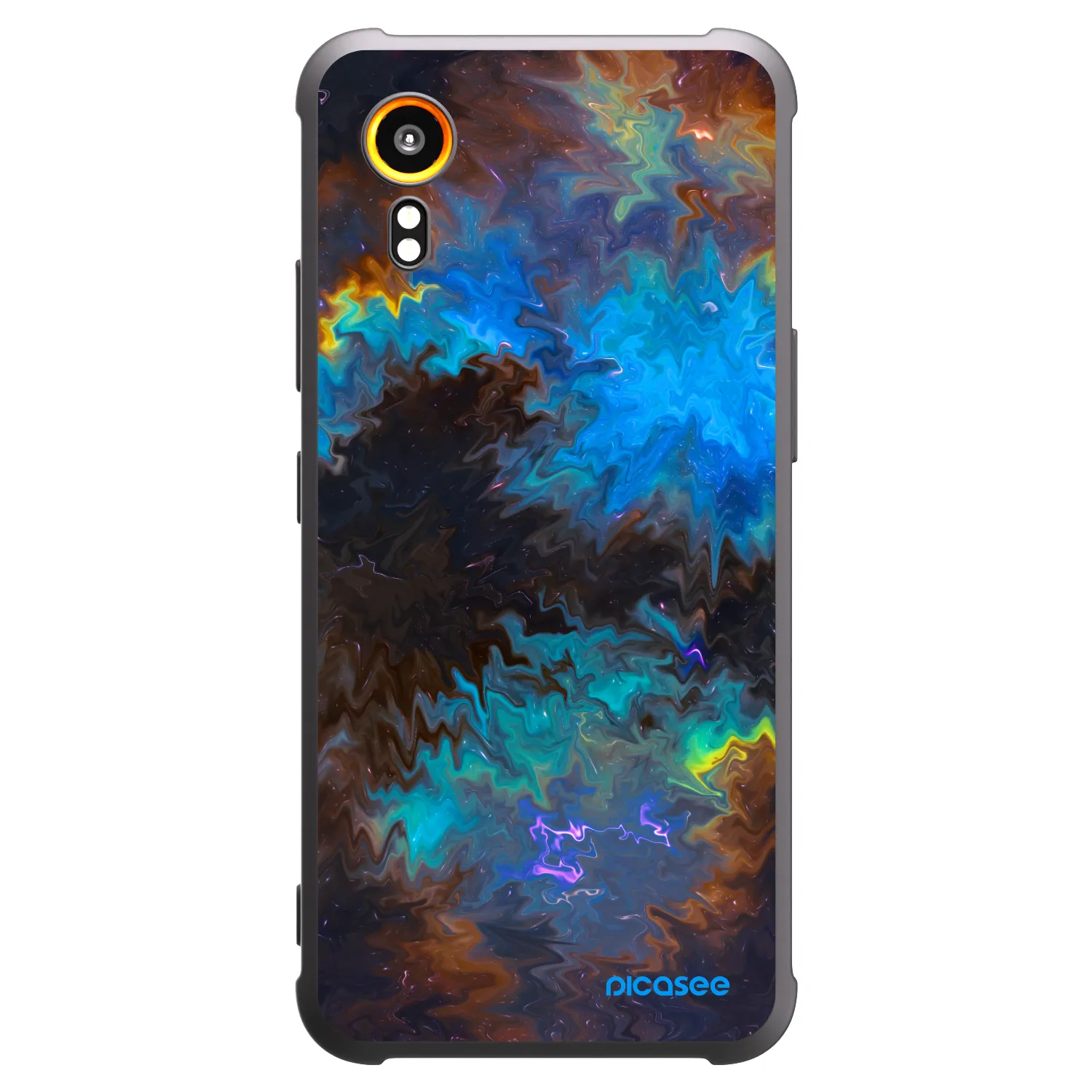 Picasee silikonowe czarne etui na Samsung Galaxy Xcover 7 - Space