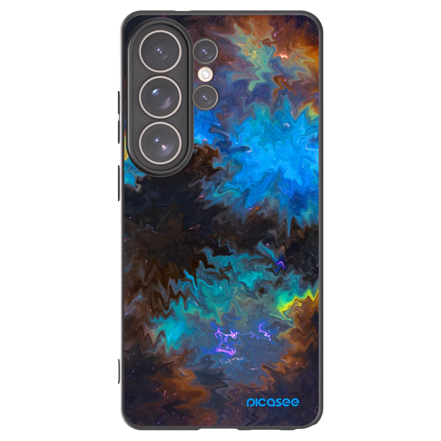 Picasee silikonowe czarne etui na Samsung Galaxy S26 Ultra - Space