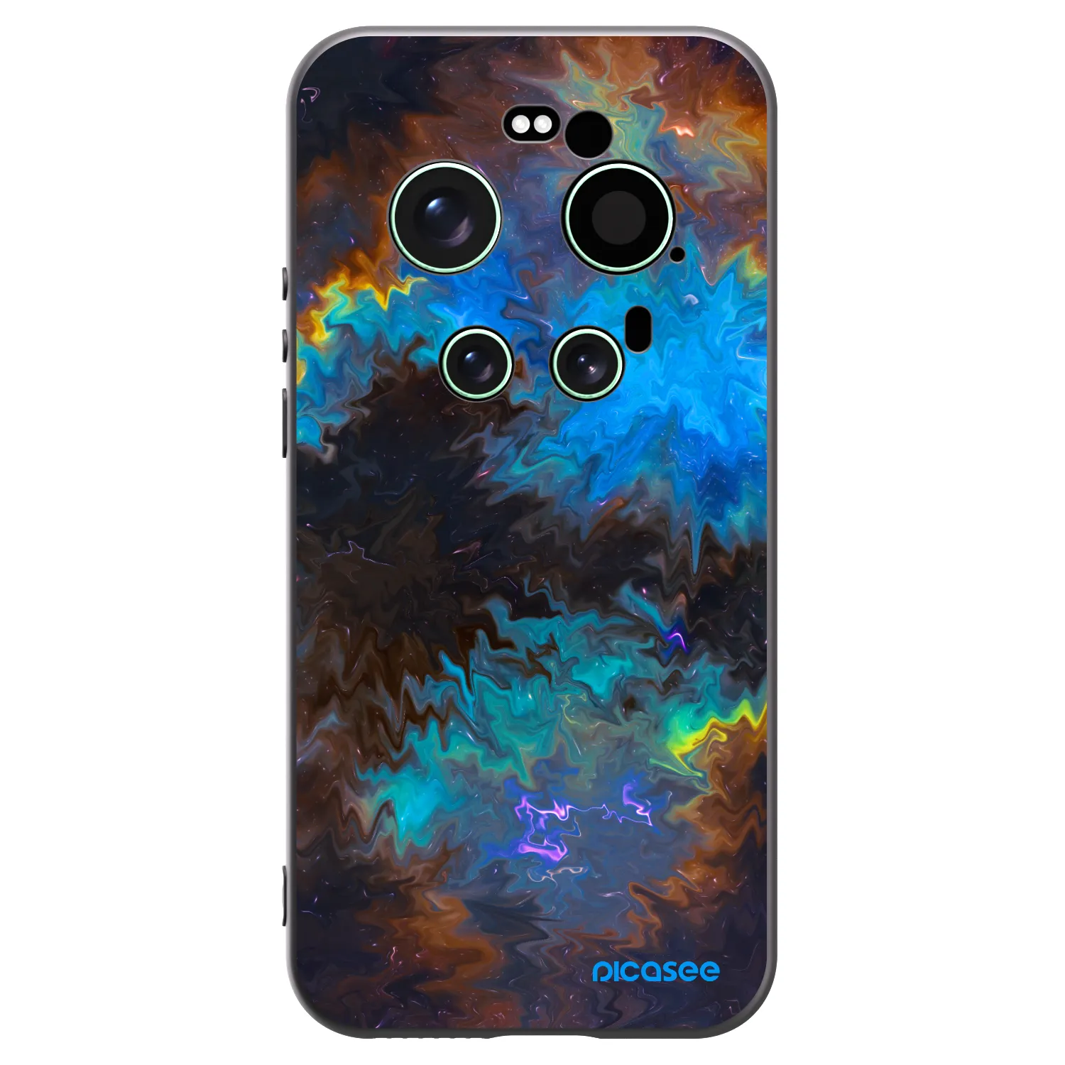 Picasee silikonowe czarne etui na Xiaomi 17 Ultra - Space