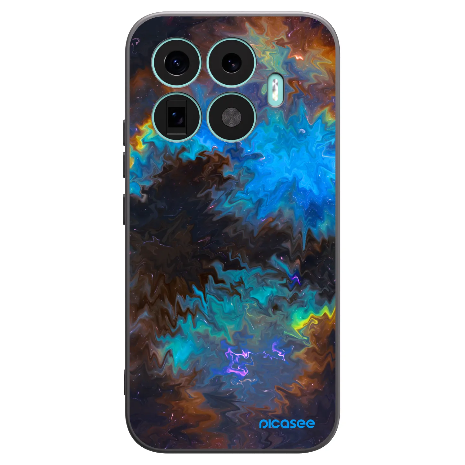 Picasee silikonowe czarne etui na Xiaomi 17T - Space