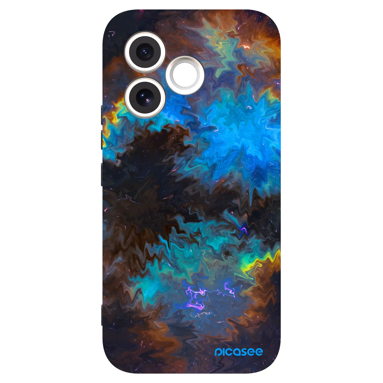 Picasee silikonowe czarne etui na Honor 600 Lite - Space