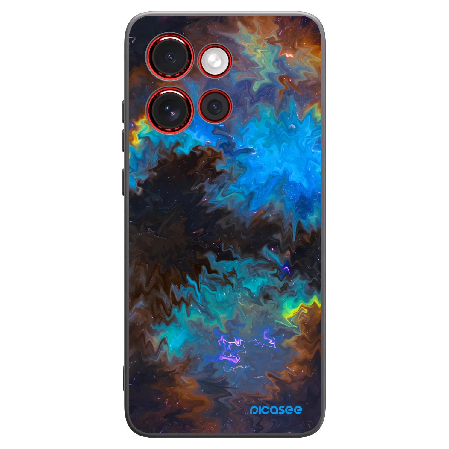 Picasee silikonowe czarne etui na Motorola Edge 60 Neo 5G - Space