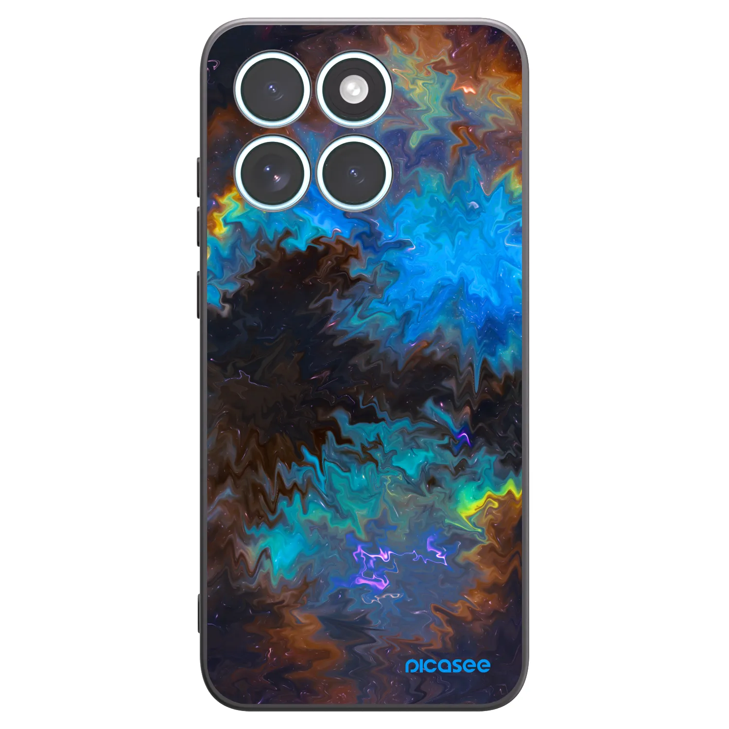 Picasee silikonowe czarne etui na Motorola Edge 70 Fusion - Space