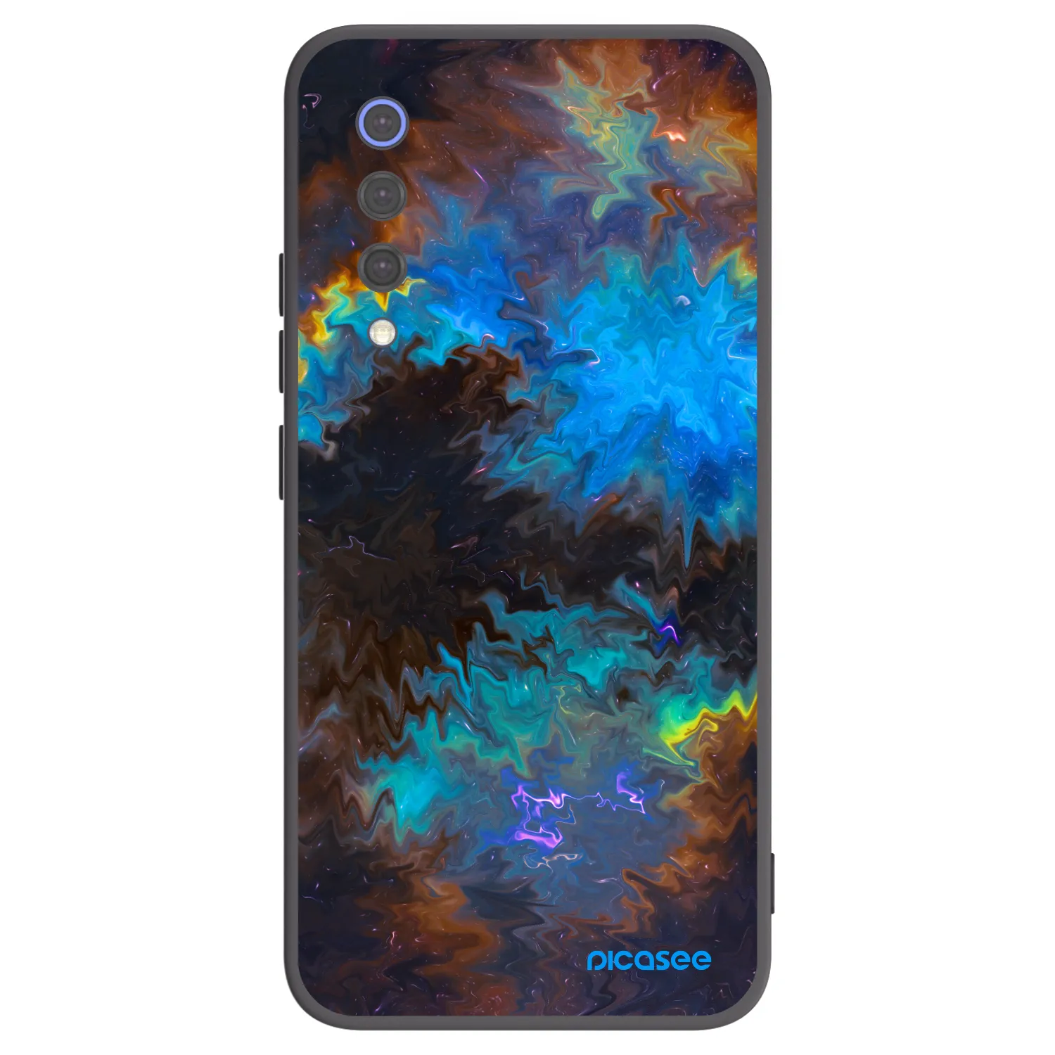 Picasee silikonowe czarne etui na Xiaomi Mi 9 SE - Space