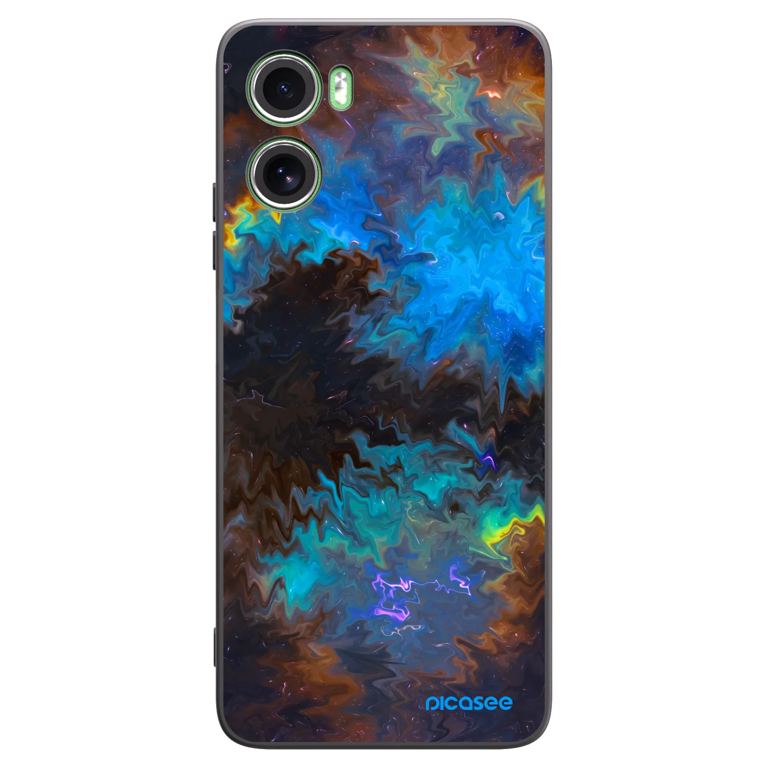Picasee silikonowe czarne etui na Motorola Moto G06 - Space