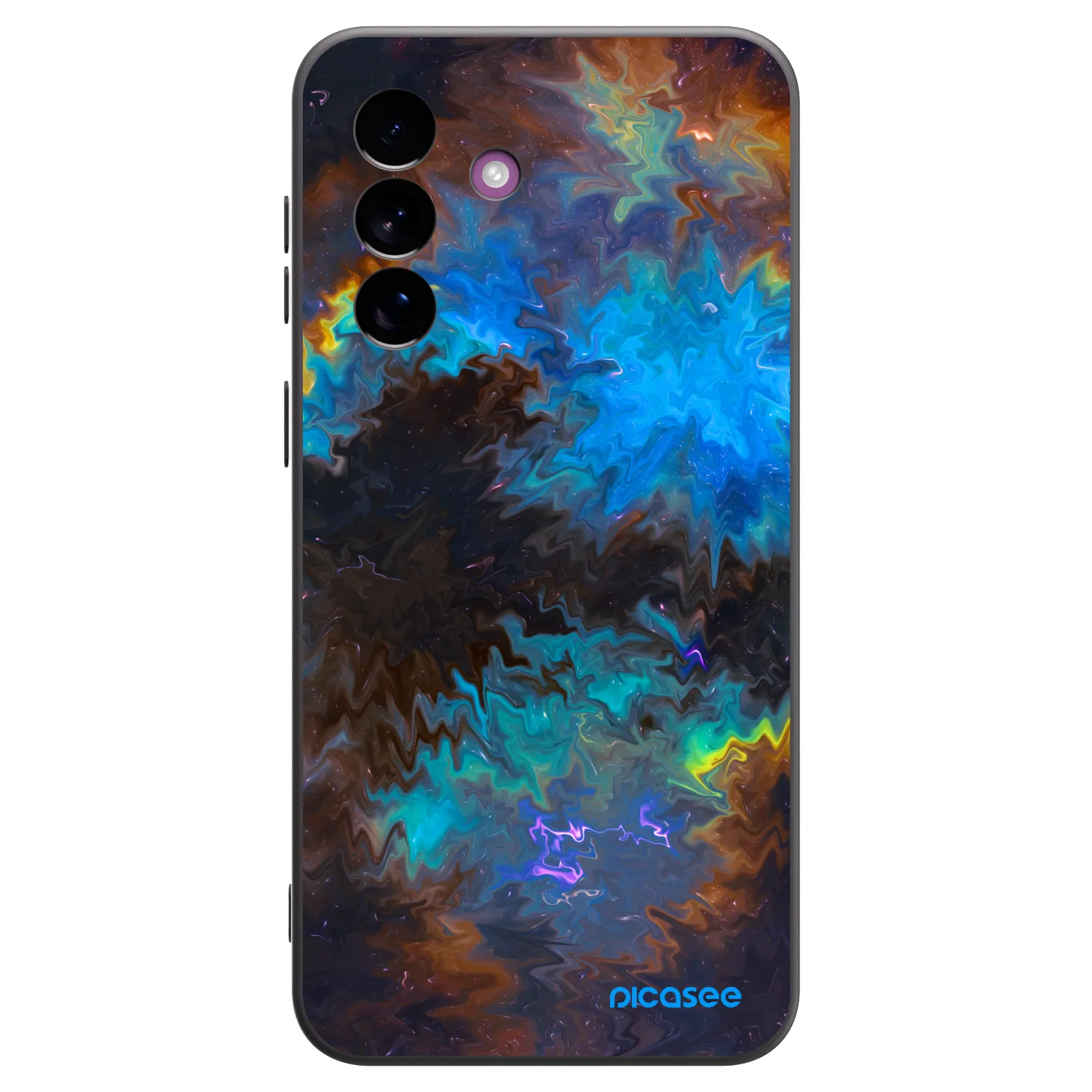 Picasee silikonowe czarne etui na Samsung Galaxy A37 - Space