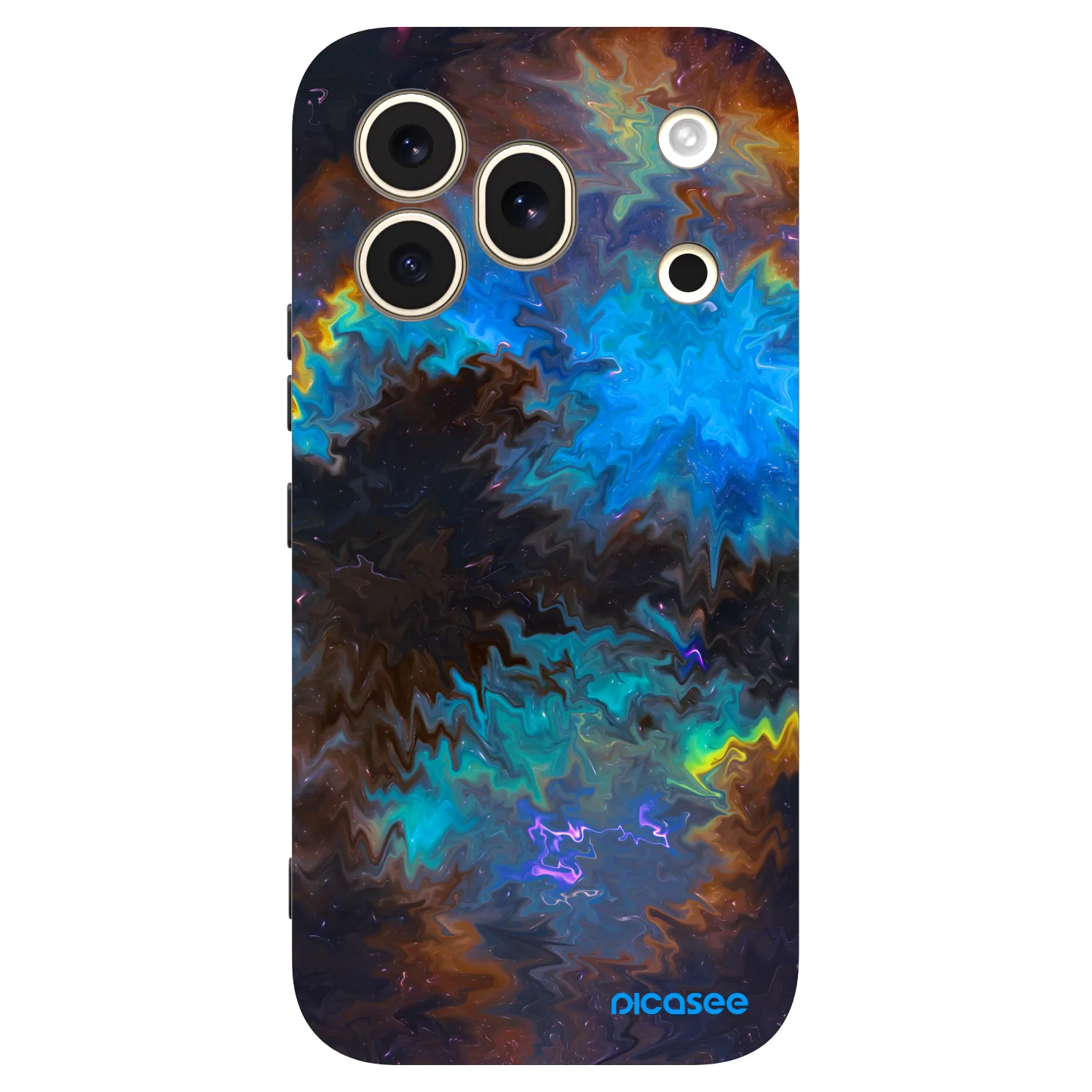 Picasee silikonowe czarne etui na Honor 600 Pro - Space