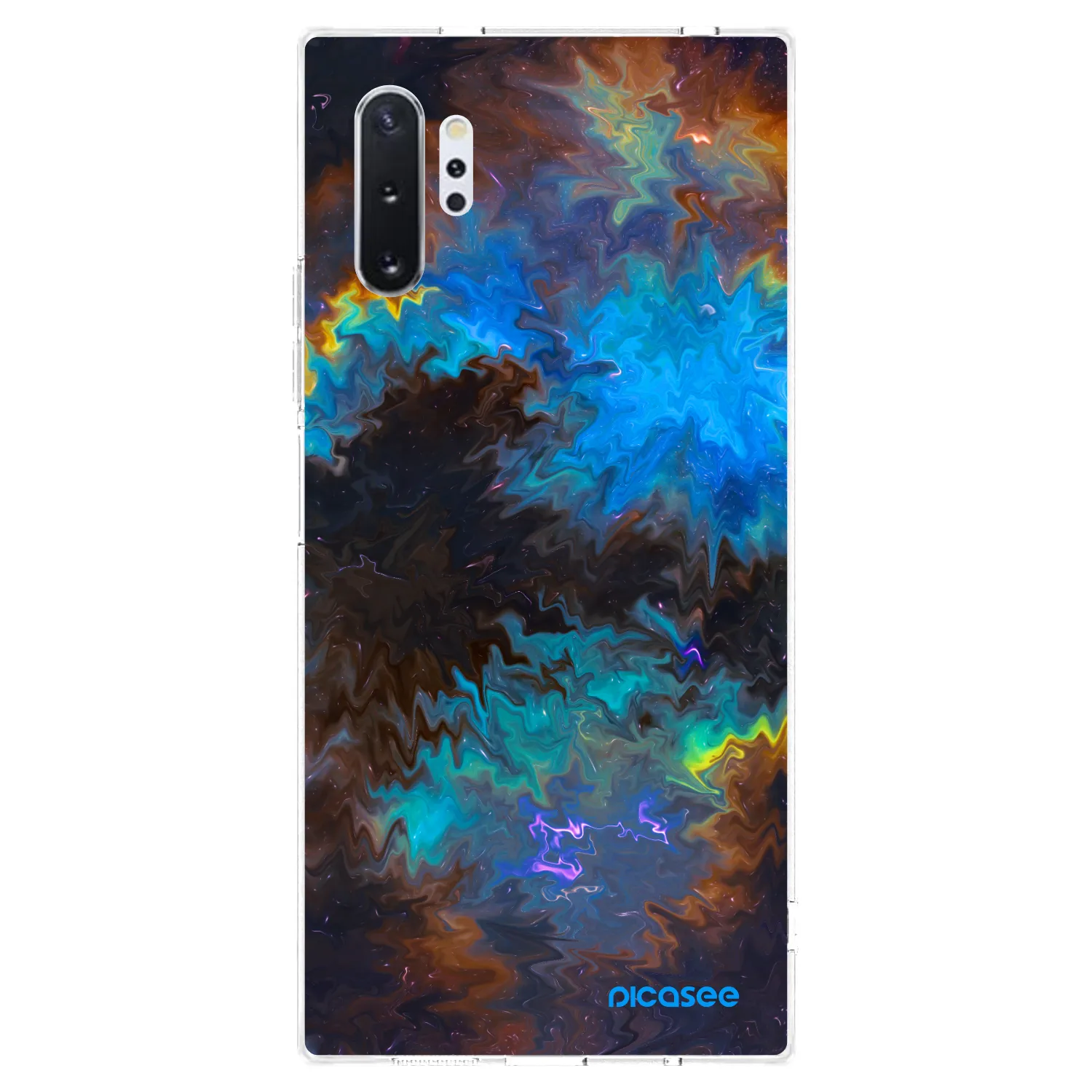 Picasee silikonowe przeźroczyste etui na Samsung Galaxy Note 10+ N975F - Space