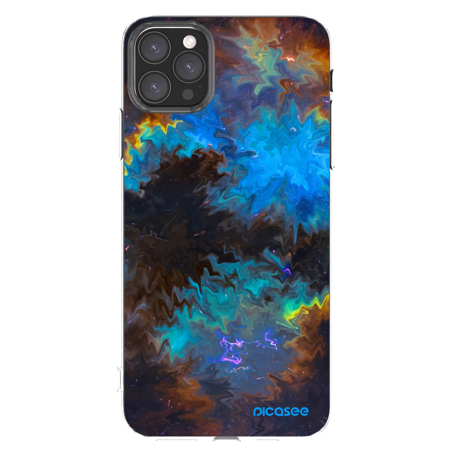 Picasee silikonowe przeźroczyste etui na Apple iPhone 11 Pro Max - Space