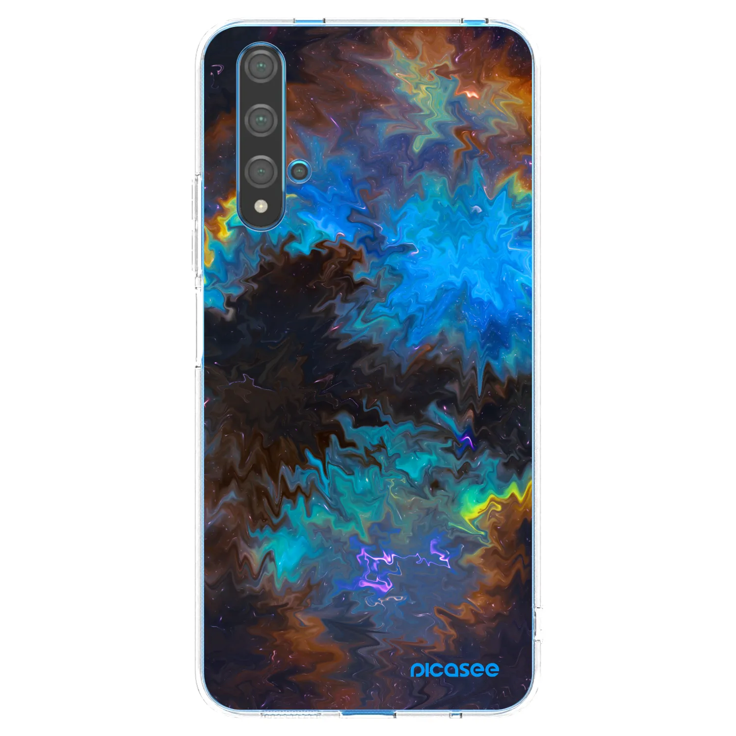 Picasee silikonowe przeźroczyste etui na Huawei Nova 5T - Space
