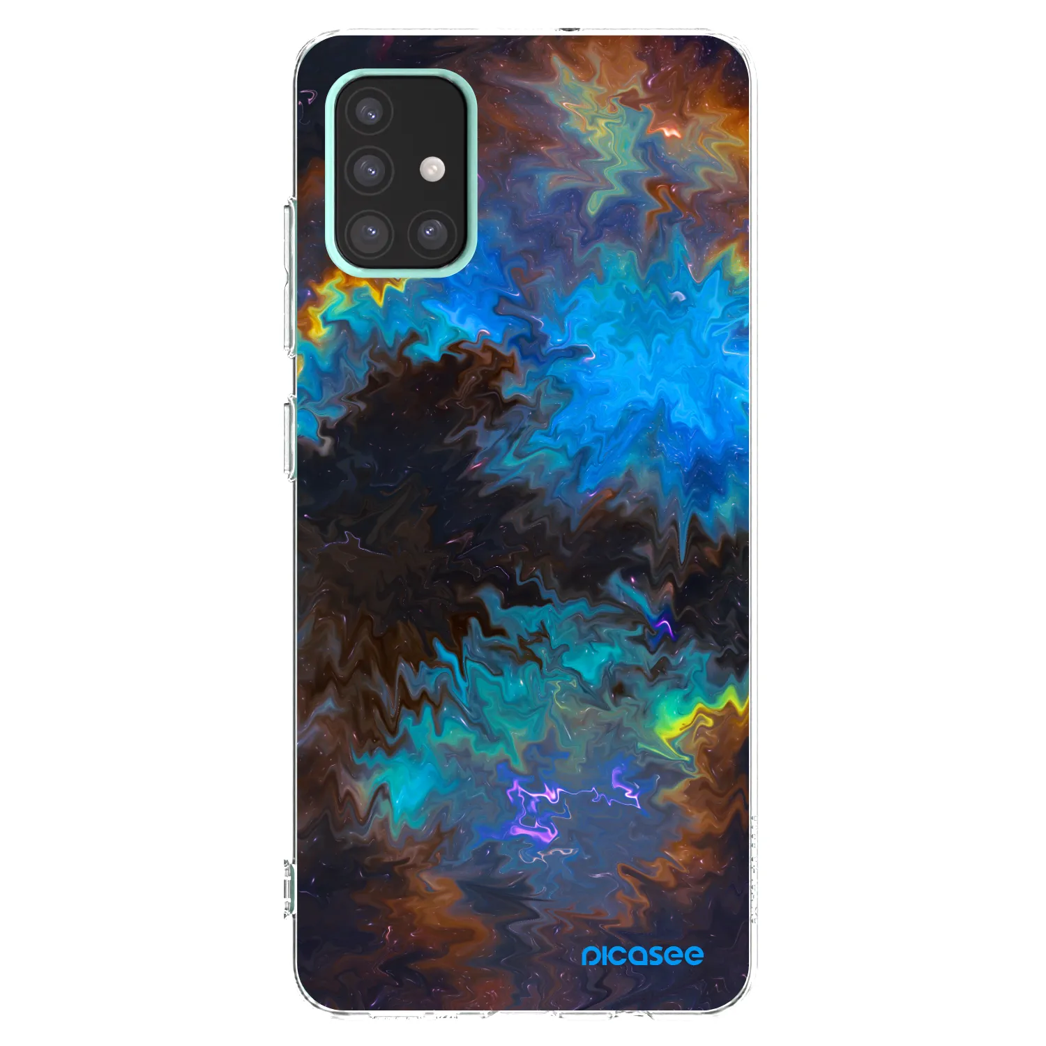 Picasee silikonowe przeźroczyste etui na Samsung Galaxy A51 A515F - Space