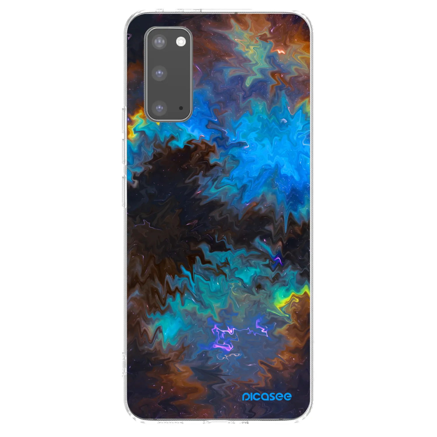 Picasee silikonowe przeźroczyste etui na Samsung Galaxy S20 G980F - Space