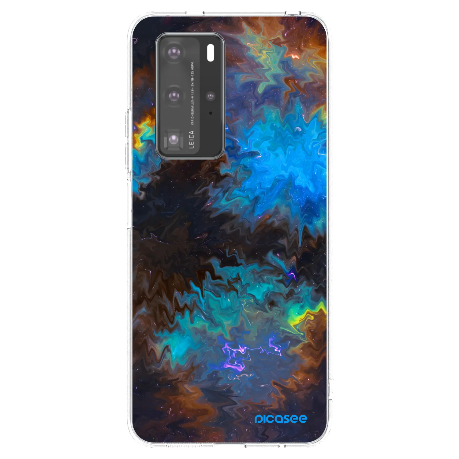 Picasee silikonowe przeźroczyste etui na Huawei P40 Pro - Space