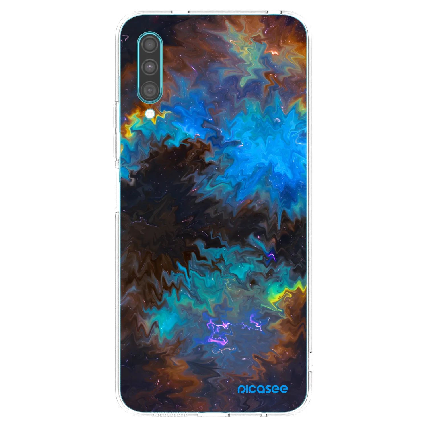 Picasee silikonowe przeźroczyste etui na Samsung Galaxy A30s A307F - Space