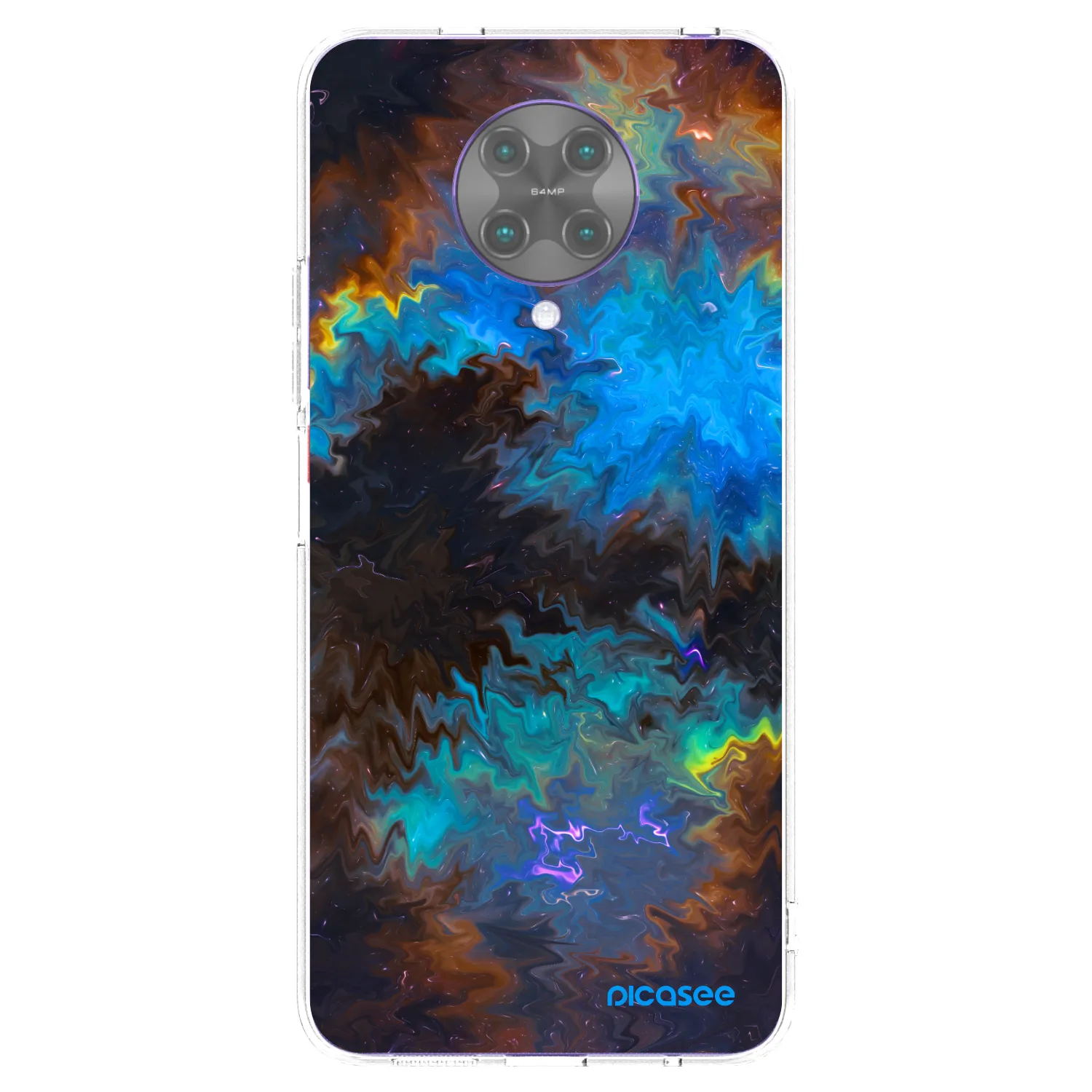 Picasee silikonowe przeźroczyste etui na Xiaomi Poco F2 Pro - Space