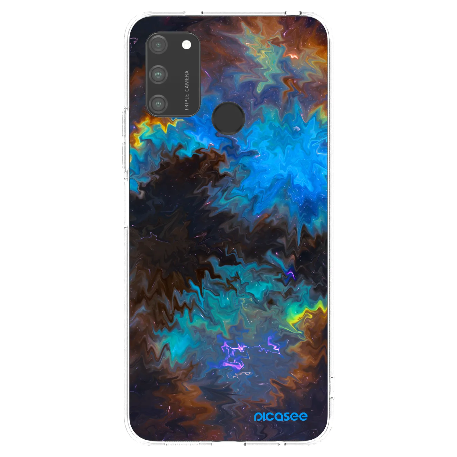 Picasee silikonowe przeźroczyste etui na Honor 9A - Space