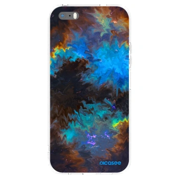 Picasee silikonowe przeźroczyste etui na Apple iPhone 5/5S/SE - Space