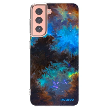 Picasee silikonowe przeźroczyste etui na Samsung Galaxy S21 5G G991B - Space