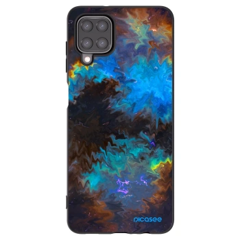 Picasee silikonowe czarne etui na Samsung Galaxy A12 A125F - Space