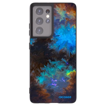 Picasee silikonowe czarne etui na Samsung Galaxy S21 Ultra 5G G998B - Space