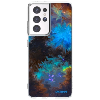 Picasee silikonowe przeźroczyste etui na Samsung Galaxy S21 Ultra 5G G998B - Space