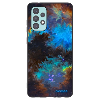 Picasee silikonowe czarne etui na Samsung Galaxy A72 A725F - Space