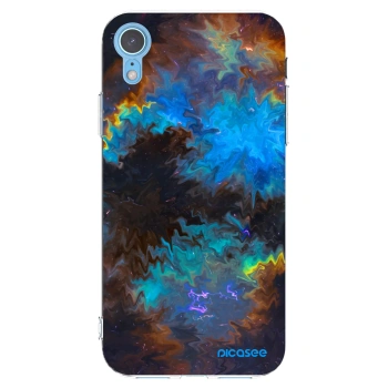 Picasee silikonowe przeźroczyste etui na Apple iPhone XR - Space