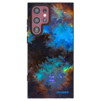Picasee silikonowe czarne etui na Samsung Galaxy S22 Ultra 5G - Space