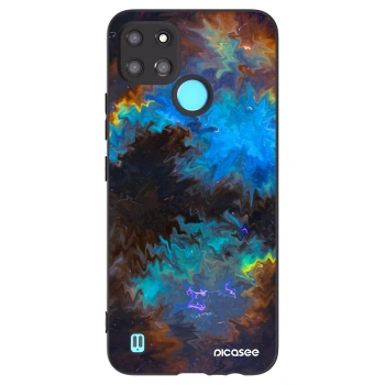 Picasee silikonowe czarne etui na Realme C21Y - Space