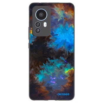 Picasee silikonowe czarne etui na Xiaomi 12T - Space