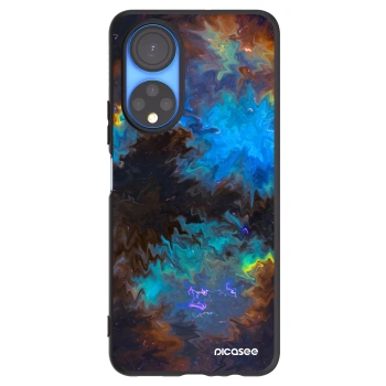Picasee silikonowe czarne etui na Honor X7 - Space