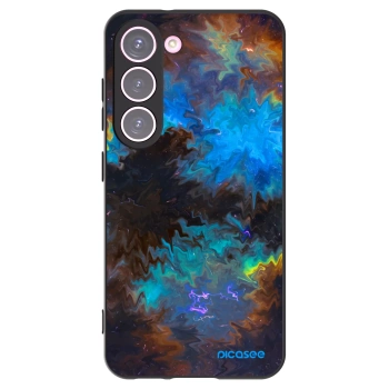 Picasee silikonowe czarne etui na Samsung Galaxy S23 5G - Space