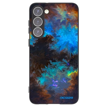 Picasee silikonowe czarne etui na Samsung Galaxy S23+ 5G - Space