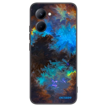 Picasee silikonowe czarne etui na Realme C33 (2023) - Space