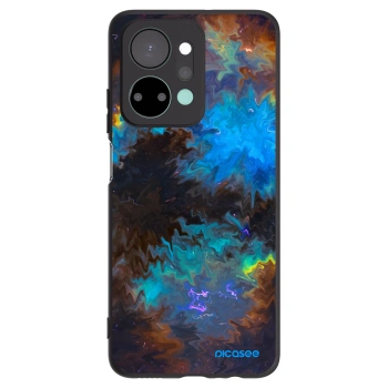 Picasee silikonowe czarne etui na Honor X7a - Space