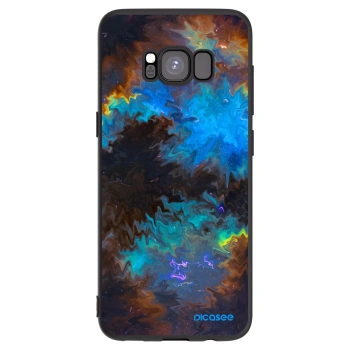 Picasee silikonowe czarne etui na Samsung Galaxy S8 G950F - Space