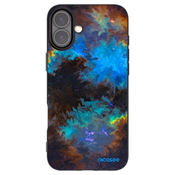 Picasee silikonowe czarne etui na Apple iPhone 16 Plus - Space