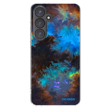 Picasee silikonowe przeźroczyste etui na Samsung Galaxy S24 FE S721B - Space