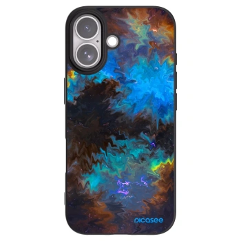 Picasee silikonowe czarne etui na Apple iPhone 17 - Space