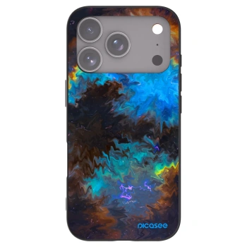 Picasee silikonowe czarne etui na Apple iPhone 17 Pro - Space